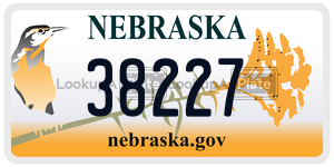 38227  license plate in NE