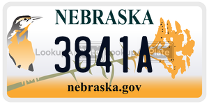 3841A  license plate in NE