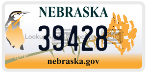 39428  license plate in NE