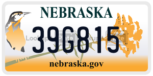 39G815  license plate in NE