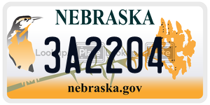 3A2204  license plate in NE
