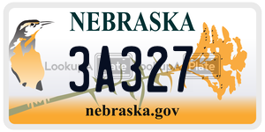 3A327  license plate in NE