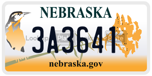 3A3641  license plate in NE