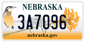 3A7096  license plate in NE