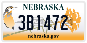 3B1472  license plate in NE