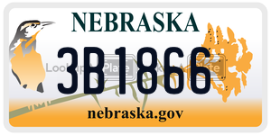 3B1866  license plate in NE