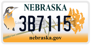 3B7115  license plate in NE