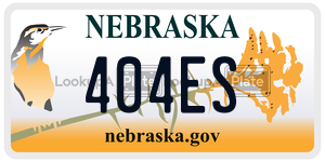 404ES  license plate in NE