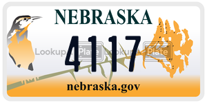 4117  license plate in NE