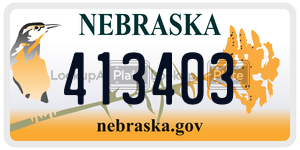 413403  license plate in NE