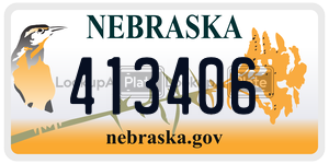 413406  license plate in NE