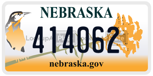 414062  license plate in NE