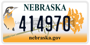 414970  license plate in NE
