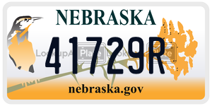 41729R  license plate in NE