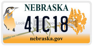 41C18  license plate in NE