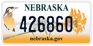 426860  license plate in NE