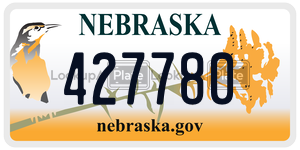 427780  license plate in NE