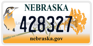 428327  license plate in NE