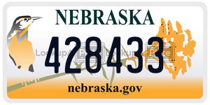 428433  license plate in NE
