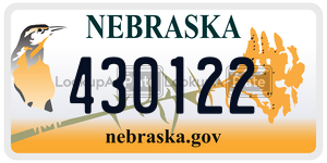 430122  license plate in NE