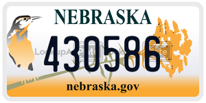 430586  license plate in NE