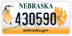 430590  license plate in NE