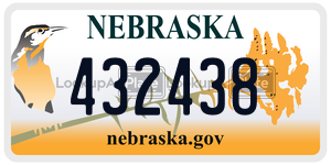 432438  license plate in NE