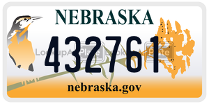 432761  license plate in NE