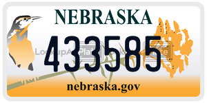 433585  license plate in NE