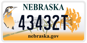 43432T  license plate in NE