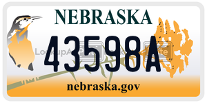 43598A  license plate in NE