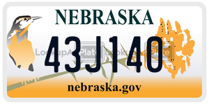 43J140  license plate in NE