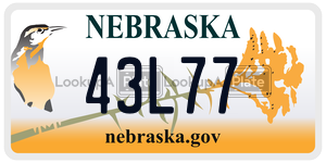 43L77  license plate in NE