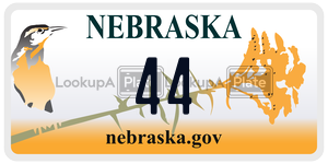44 license plate in Nebraska