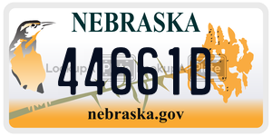 44661D  license plate in NE