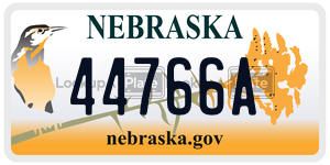 44766A license plate in Nebraska