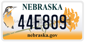 44E809  license plate in NE