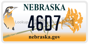 46D7  license plate in NE