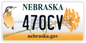 470CV  license plate in NE