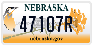 47107R license plate in Nebraska