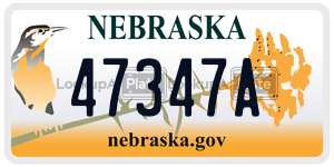 47347A  license plate in NE