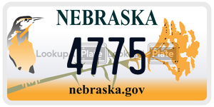 4775  license plate in NE