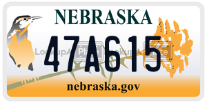 47A615  license plate in NE