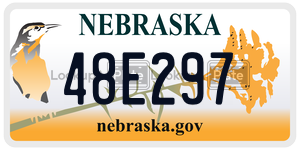48E297  license plate in NE