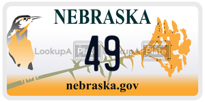 49  license plate in NE