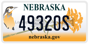 49320S  license plate in NE
