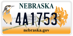 4A1753 license plate in Nebraska