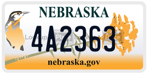 4A2363  license plate in NE