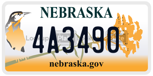 4A3490  license plate in NE