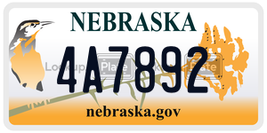 4A7892  license plate in NE
